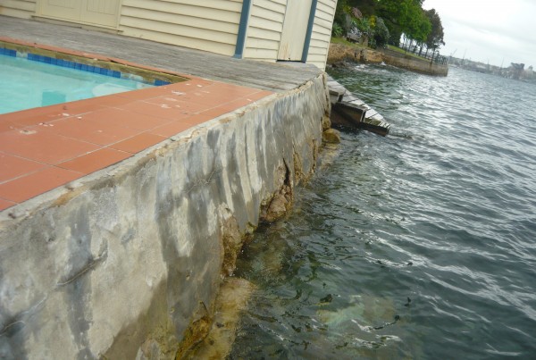 Strata Engineering Solutions - remedial works of seawall and pool area at Neutral Bay, NSW