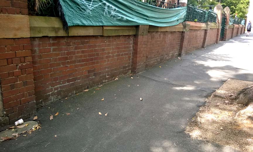 Heritage retaining wall restoration Darlinghurst