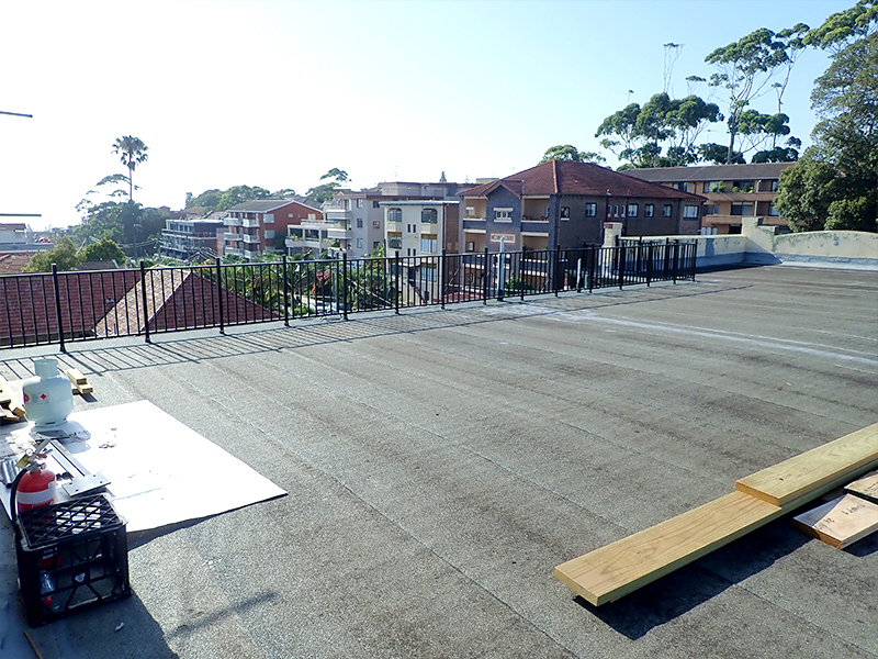 Rooftop balustrade replacement