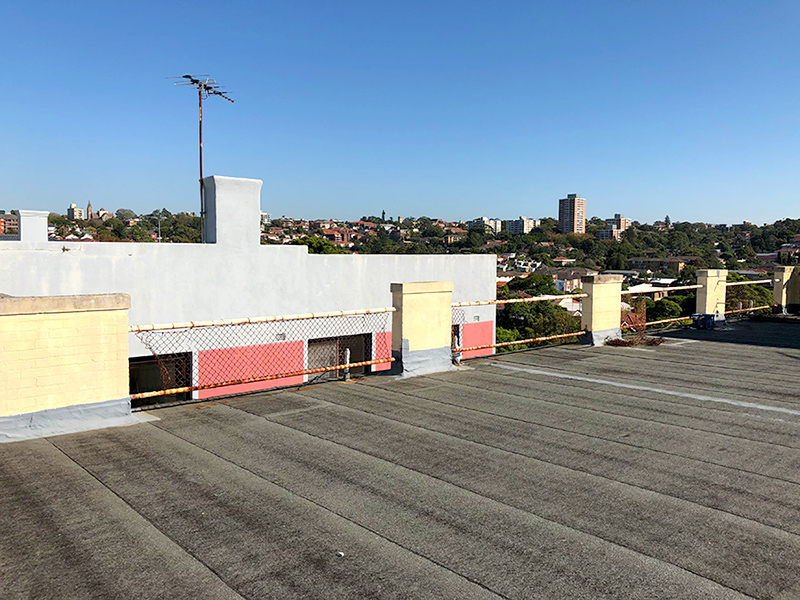 Rooftop balustrade replacement