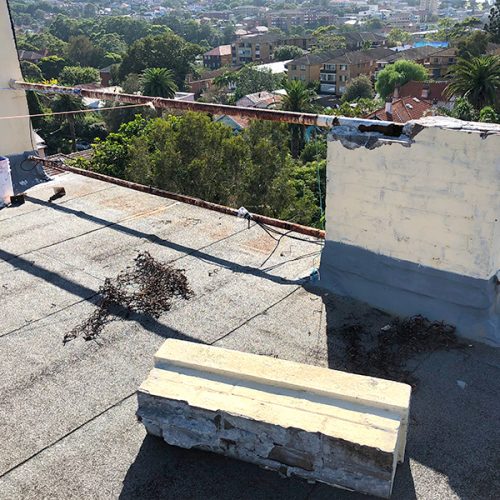 Rooftop balustrade replacement