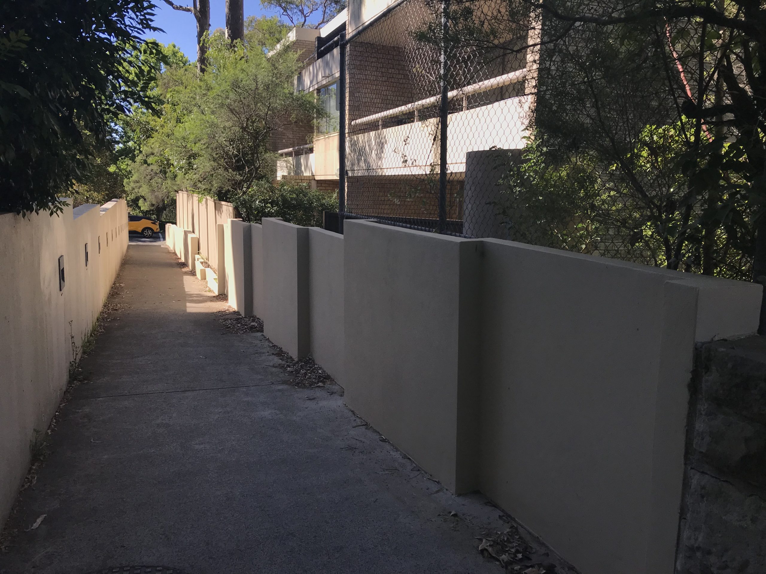 Strata Engineering Solutions - failing retaining wall remediation at Cremorne, NSW